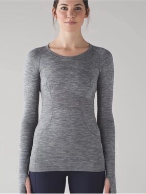 Lululemon Swiftly Tech Long Sleeve Gray Size 6